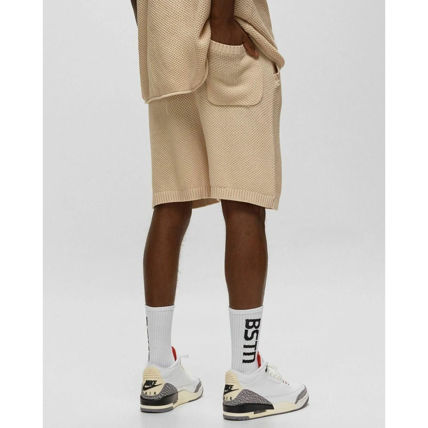 Honor the Gift Honor The Gift Men's Embroidered H Logo Knit Cotton Shorts Size US 30 / EU 46 - 4 Thumbnail