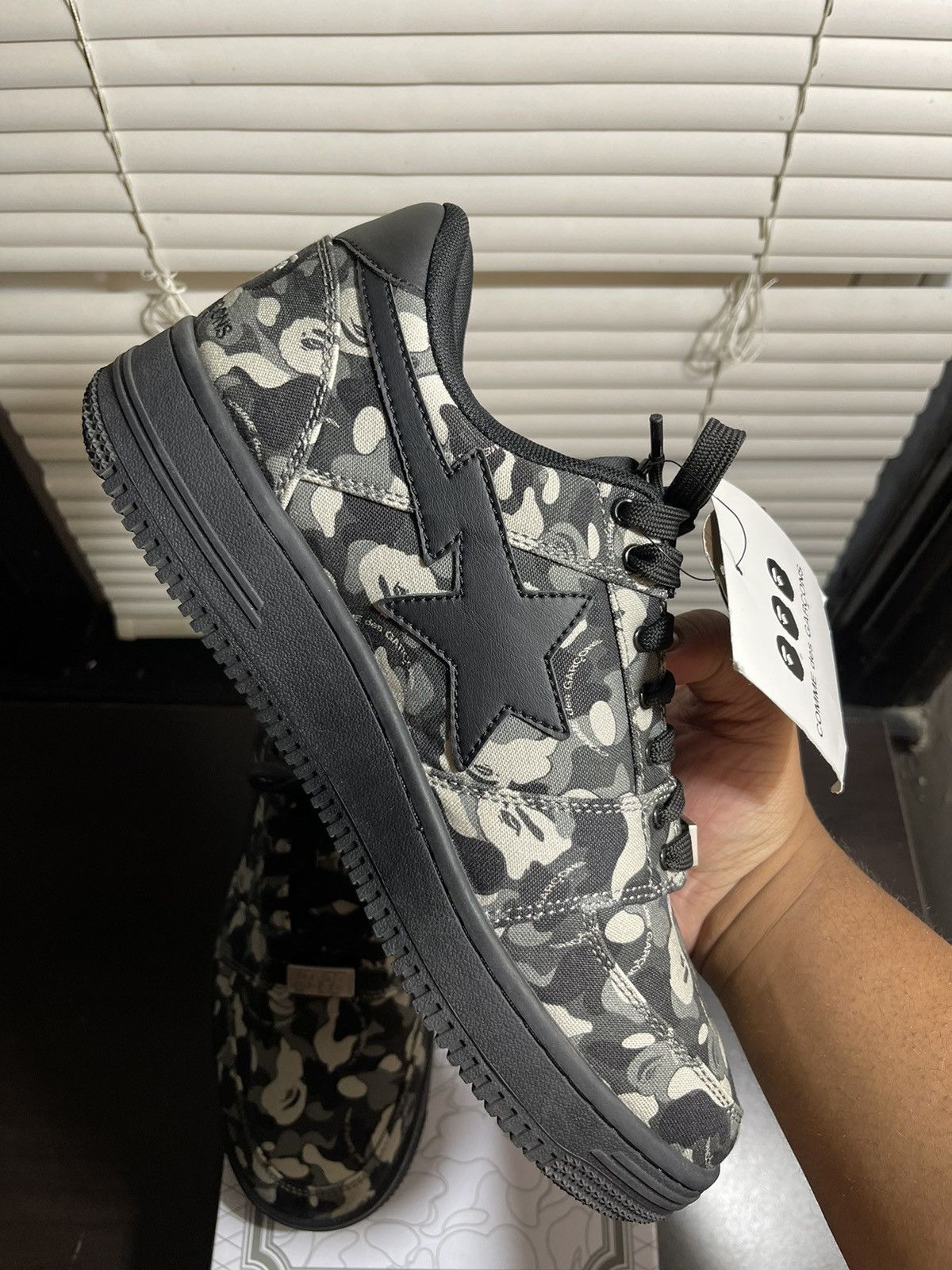 Bape × Comme des Garcons Bapesta Low Comme Des Garcons Size US 11 / EU 44 - 7 Thumbnail