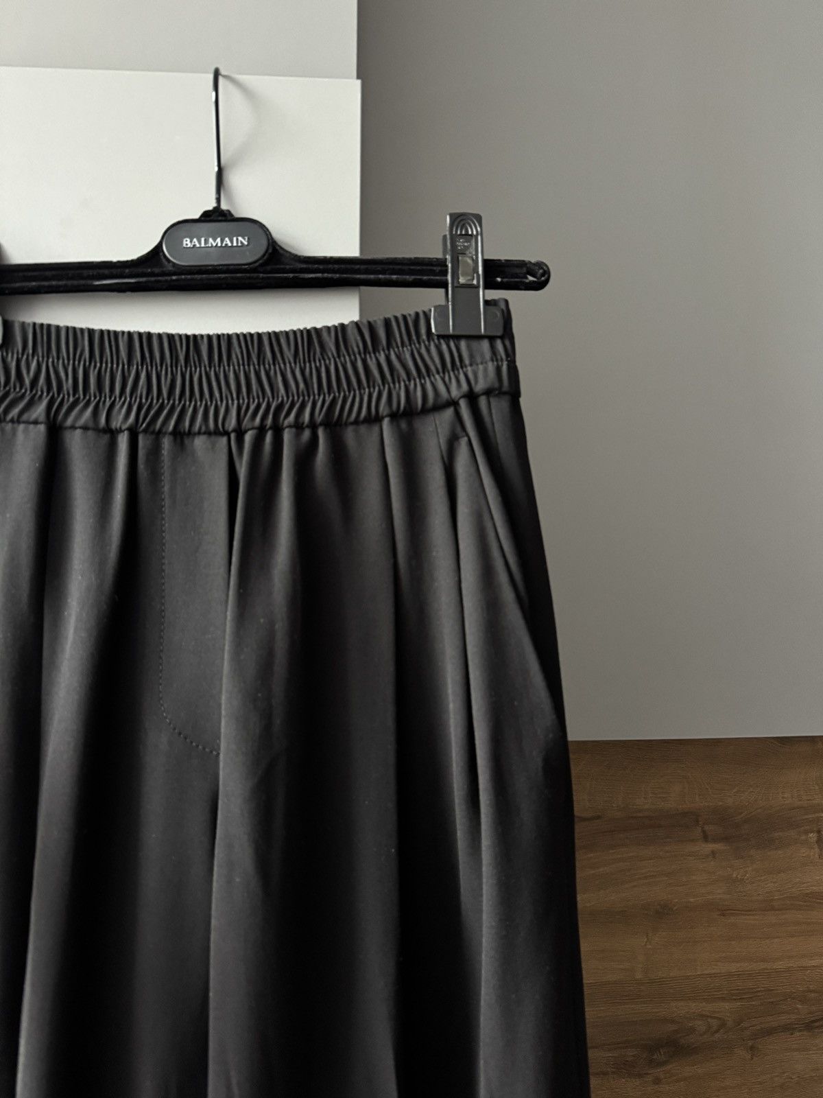Brunello Cucinelli Brunello Cucinelli Black Wool Blend Pants Size 25" / US 0 / IT 36 - 3 Thumbnail