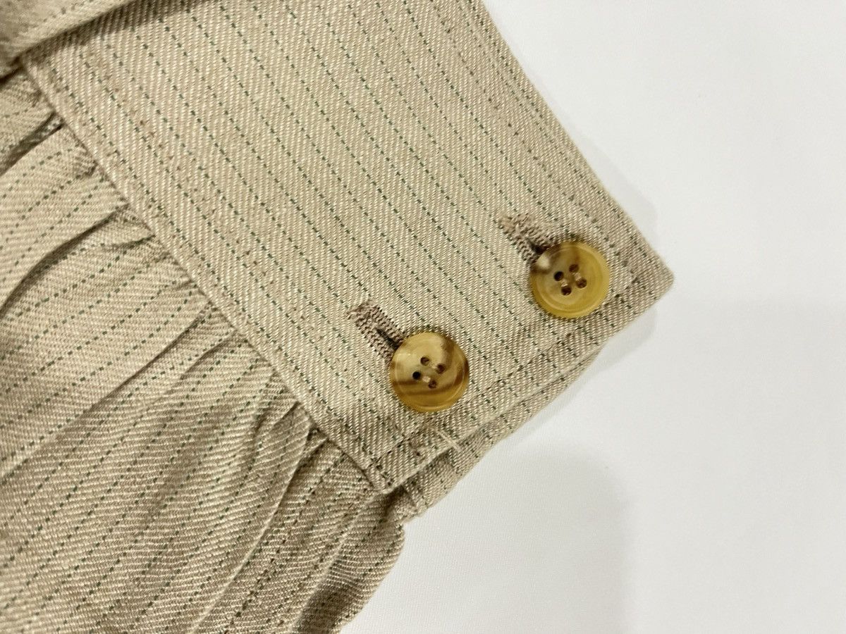 Japanese Brand × Yohji Yamamoto Yohji Yamamoto Linen Brown Plain Midi Skirt Size 34" / US 12 / IT 48 - 4 Thumbnail