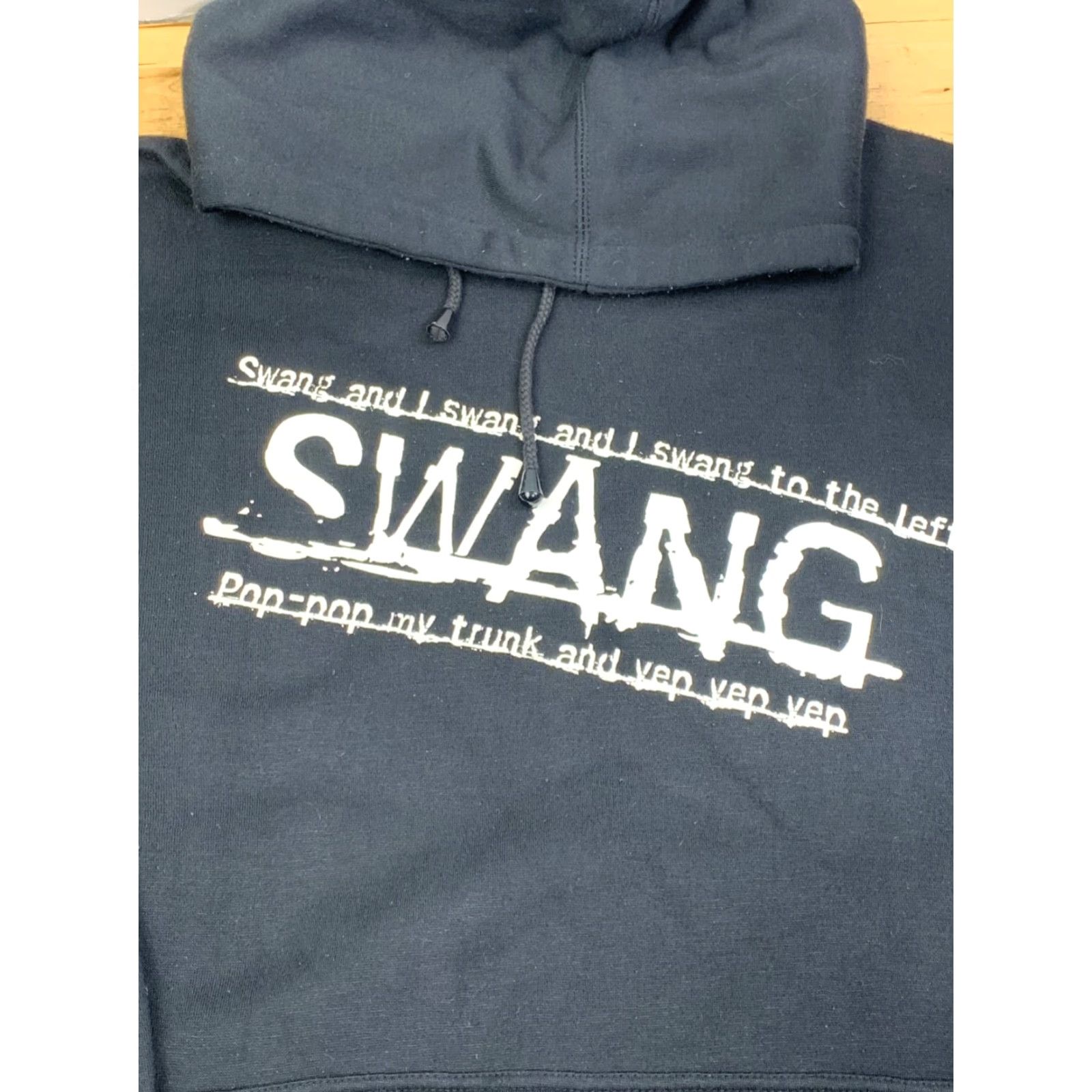 Vintage VINTAGE Swang Texas Rap Hoodie Mens 2XL Black DJ Screw Houston Slab 11342 Size US XXL / EU 58 / 5 - 3 Thumbnail