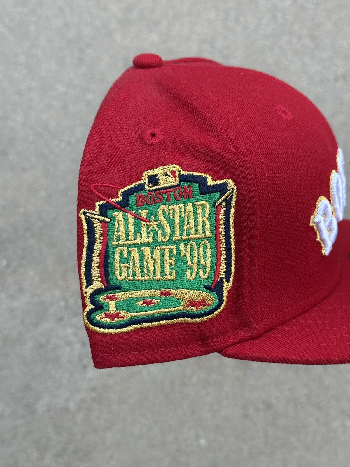 MLB × New Era Boston Red Sox Script Fitted Hat 7 1/4 Size ONE SIZE - 2 Thumbnail
