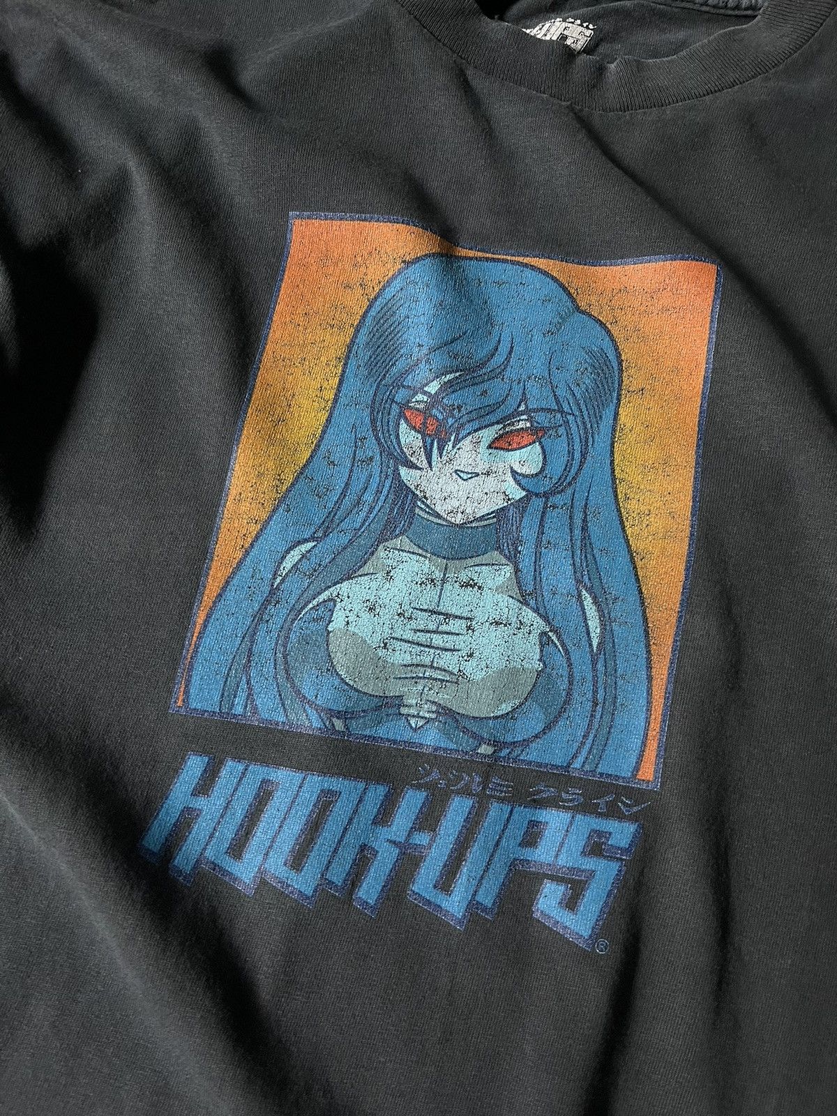 Alien Workshop × Hook-Ups Vintage Hook-ups washed black T-shirt rare Size US M / EU 48-50 / 2 - 2 Thumbnail