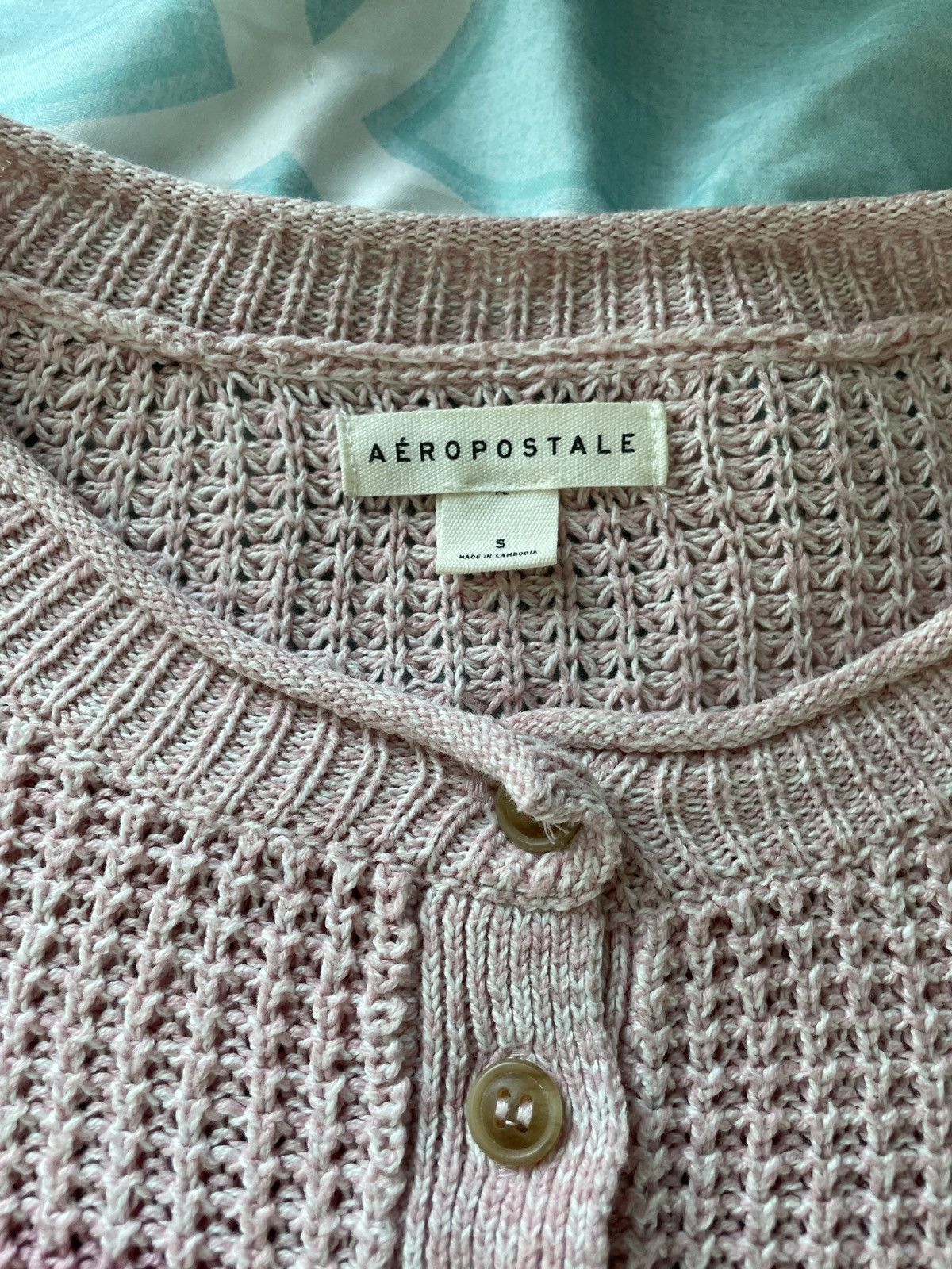 Aeropostale AÉROPOSTALE Pink Knitted Sweater Size S / US 4 / IT 40 - 2 Thumbnail