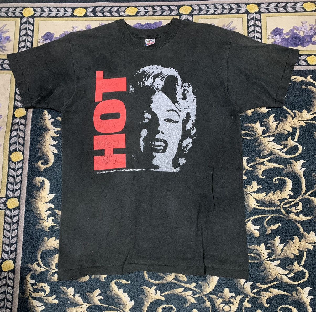 Band Tees × Vintage Marlyn moonroe vtg 90s tagging fruit of the loom Size US XL / EU 56 / 4 - 1 Thumbnail