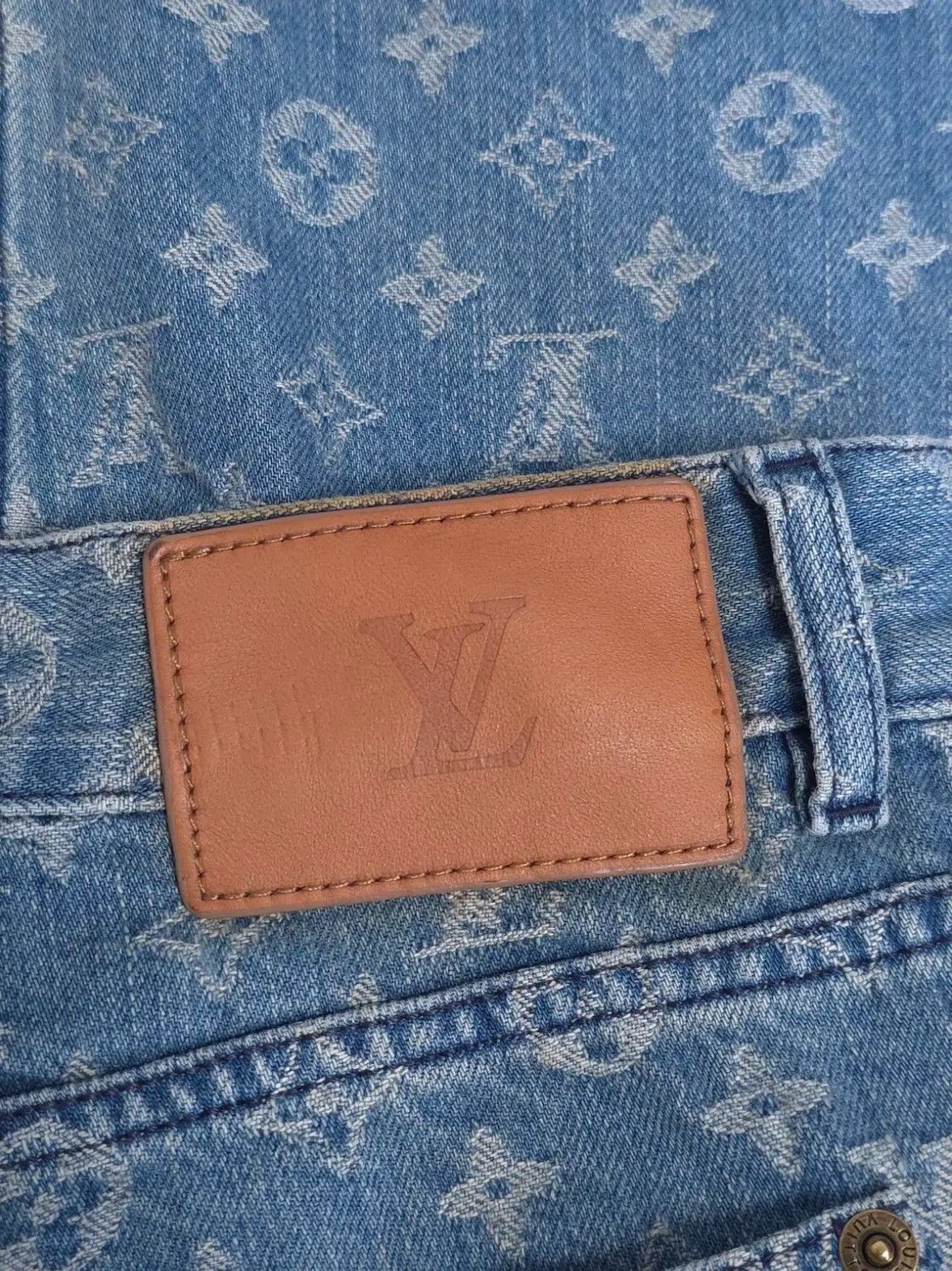 Louis Vuitton × Supreme Louis Vuitton X Supreme Monogram Denim Pants Size US 34 / EU 50 - 3 Thumbnail