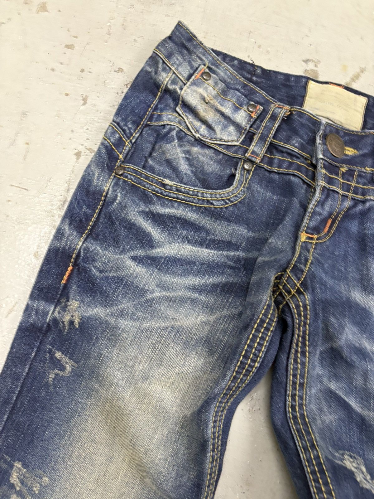 Tornado Mart Vintage Flared Lolita Jeans If Six Was Nine Distressed Size US 31 - 7 Thumbnail
