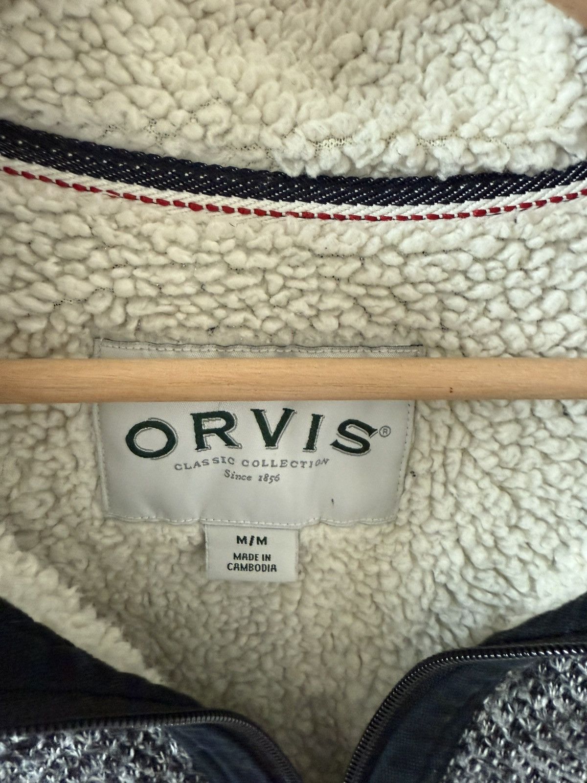 Orvis Fleece Lined 1/4 Zip Knit Sweater Size US M / EU 48-50 / 2 - 3 Thumbnail