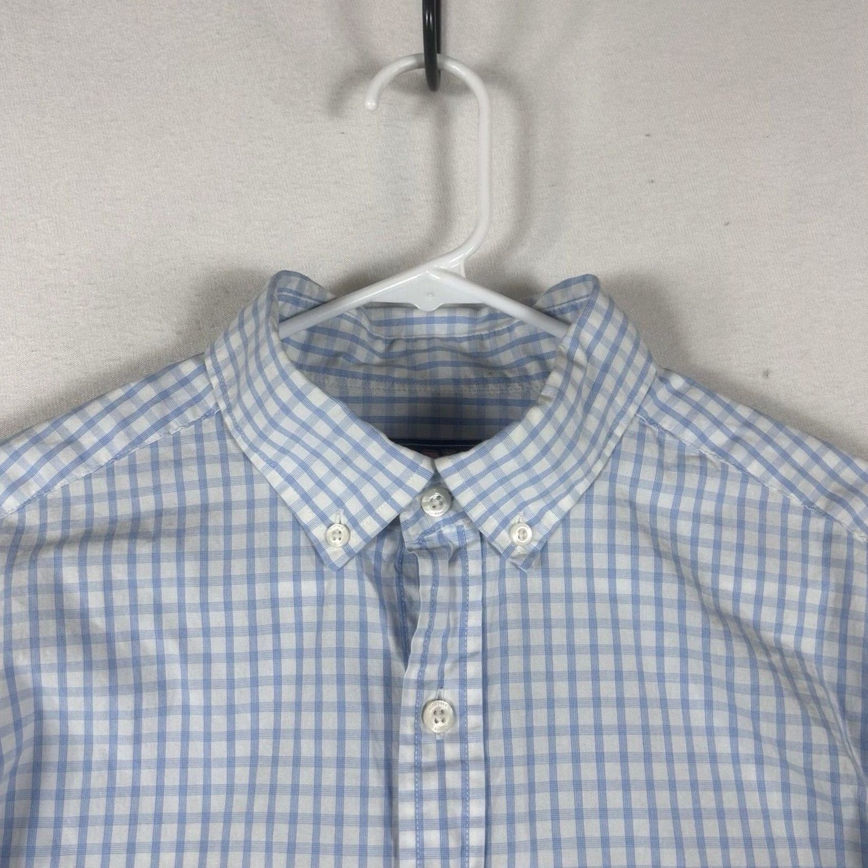 Vineyard Vines Vineyard Vines Murray Shirt Classic Fit Mens M Long Sleeve Button-Down Check Blue L/S Size US M / EU 48-50 / 2 - 2 Thumbnail