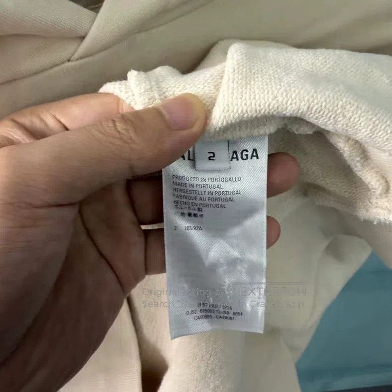 Balenciaga Balenciaga Beige Underline Logo Hoodie Size US M / EU 48-50 / 2 - 4 Thumbnail