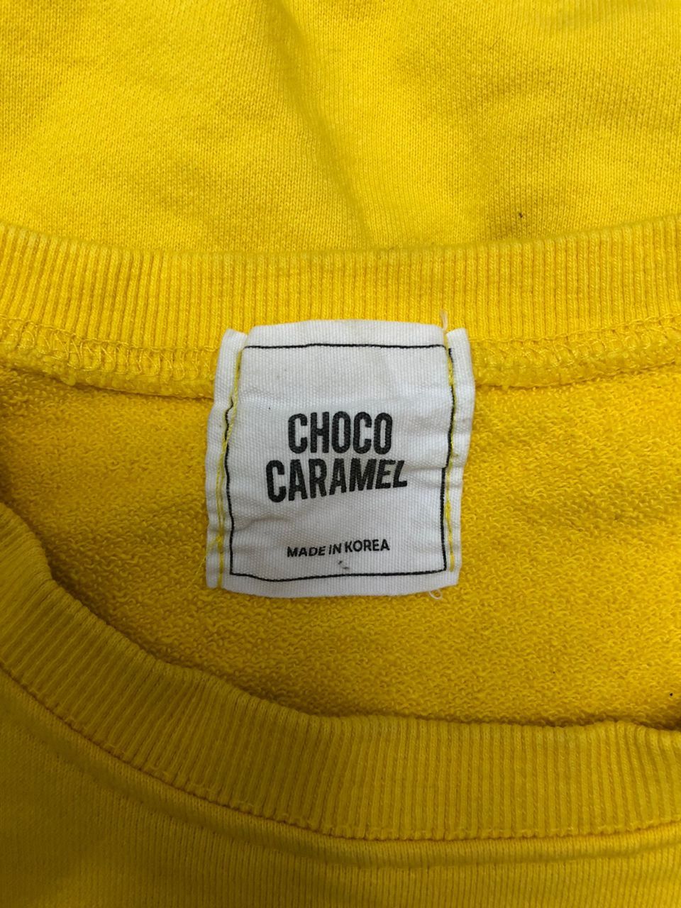 Vintage vintage Streetwear CHOCO CARAMEL TEE yellow Size US L / EU 52-54 / 3 - 8 Thumbnail