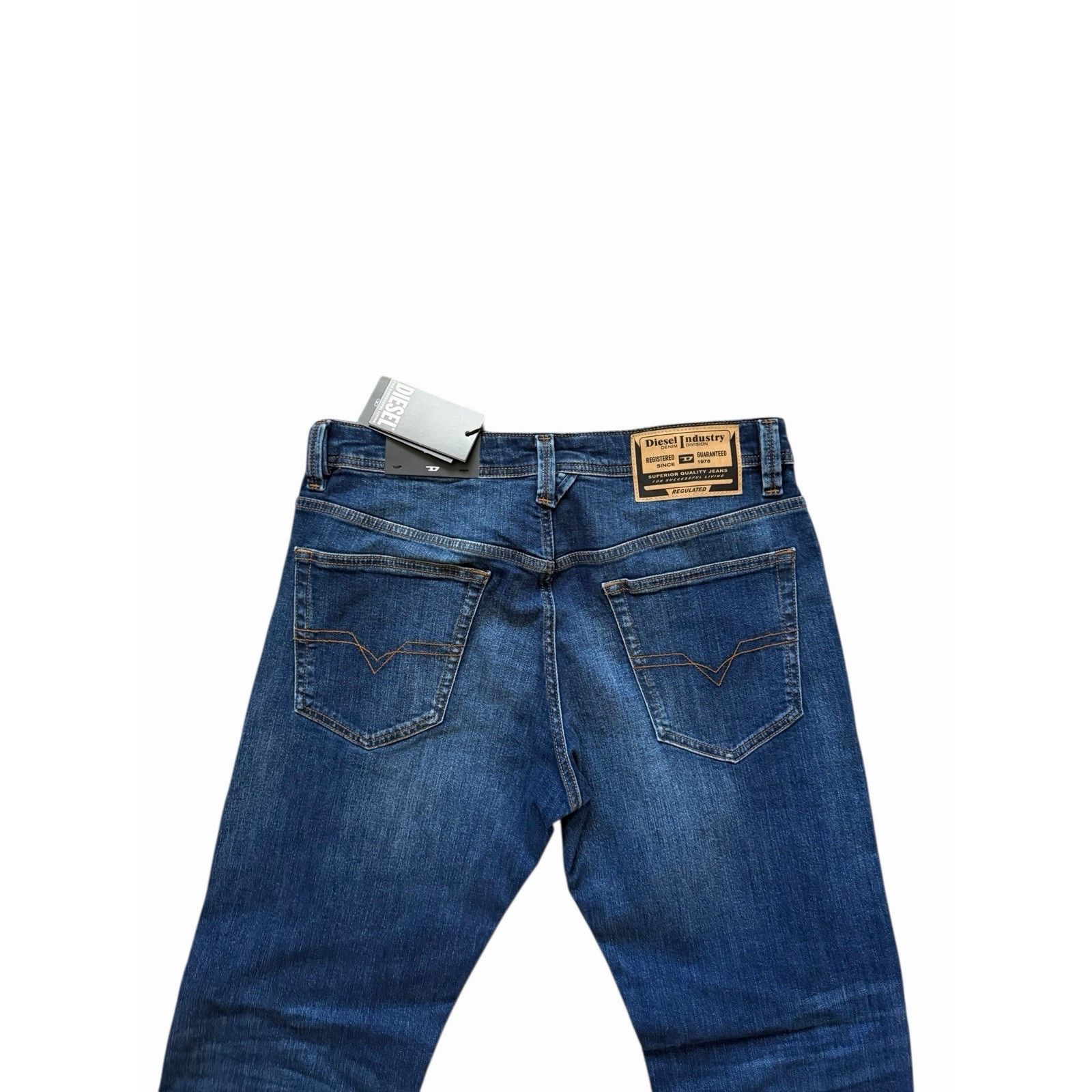 Diesel Diesel Mens Larkee Straight Jeans RB062 Blue $225 Size 30/32 Size US 30 / EU 46 - 3 Thumbnail