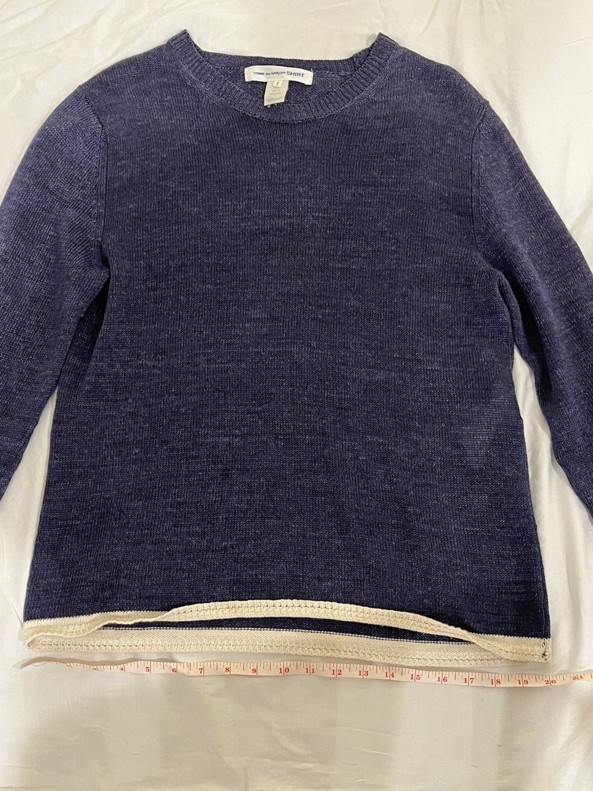 Comme des Garcons SHIRT × Vintage Comme des garçon linen knit pullover Size US S / EU 44-46 / 1 - 1 Thumbnail