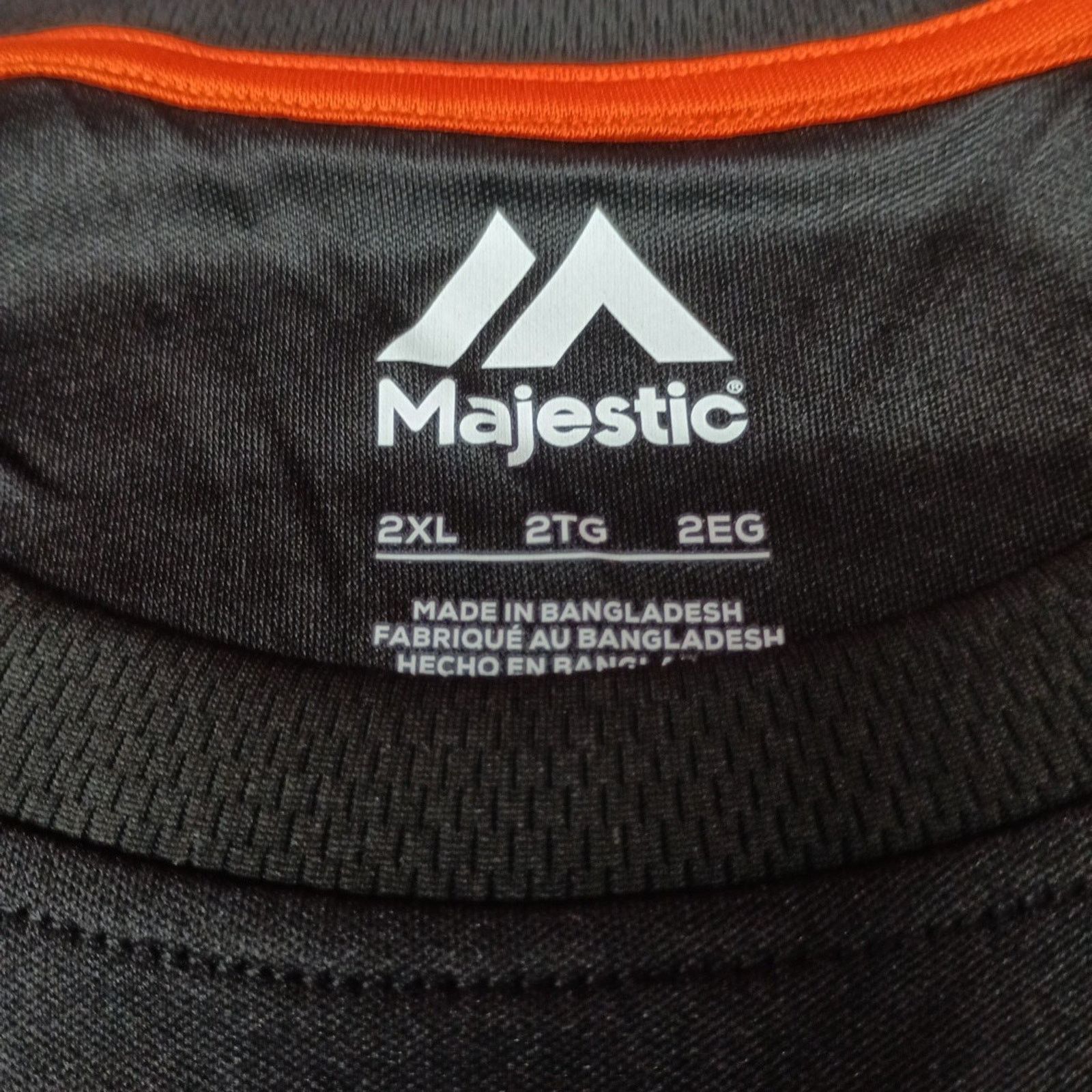 Majestic Baltimore Orioles MLB Shirt Men’s 2XL XXL Black Short Sleeve Size US XXL / EU 58 / 5 - 3 Thumbnail