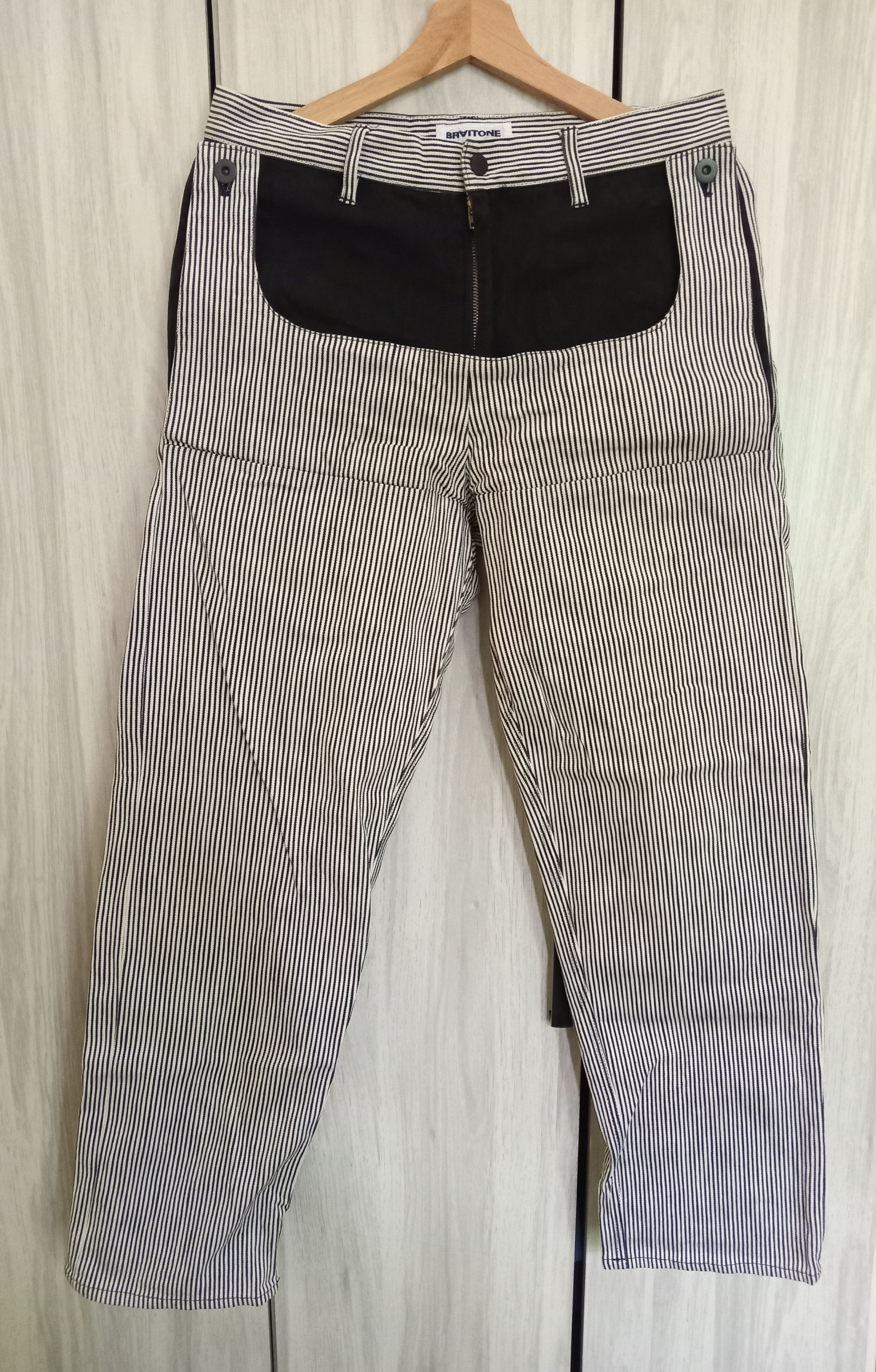 Designer × Japanese Brand BRAITONE Japanese Brand Hickory Multipockets Denim Size US 30 / EU 46 - 1 Thumbnail