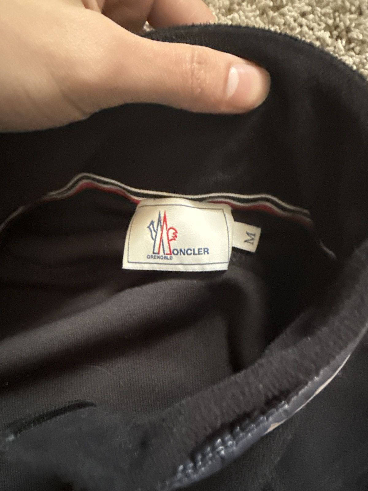Moncler × Moncler Grenoble Moncler Grenoble Maglia Cardigan Black Fleece Zip Jumper Size US M / EU 48-50 / 2 - 2 Thumbnail