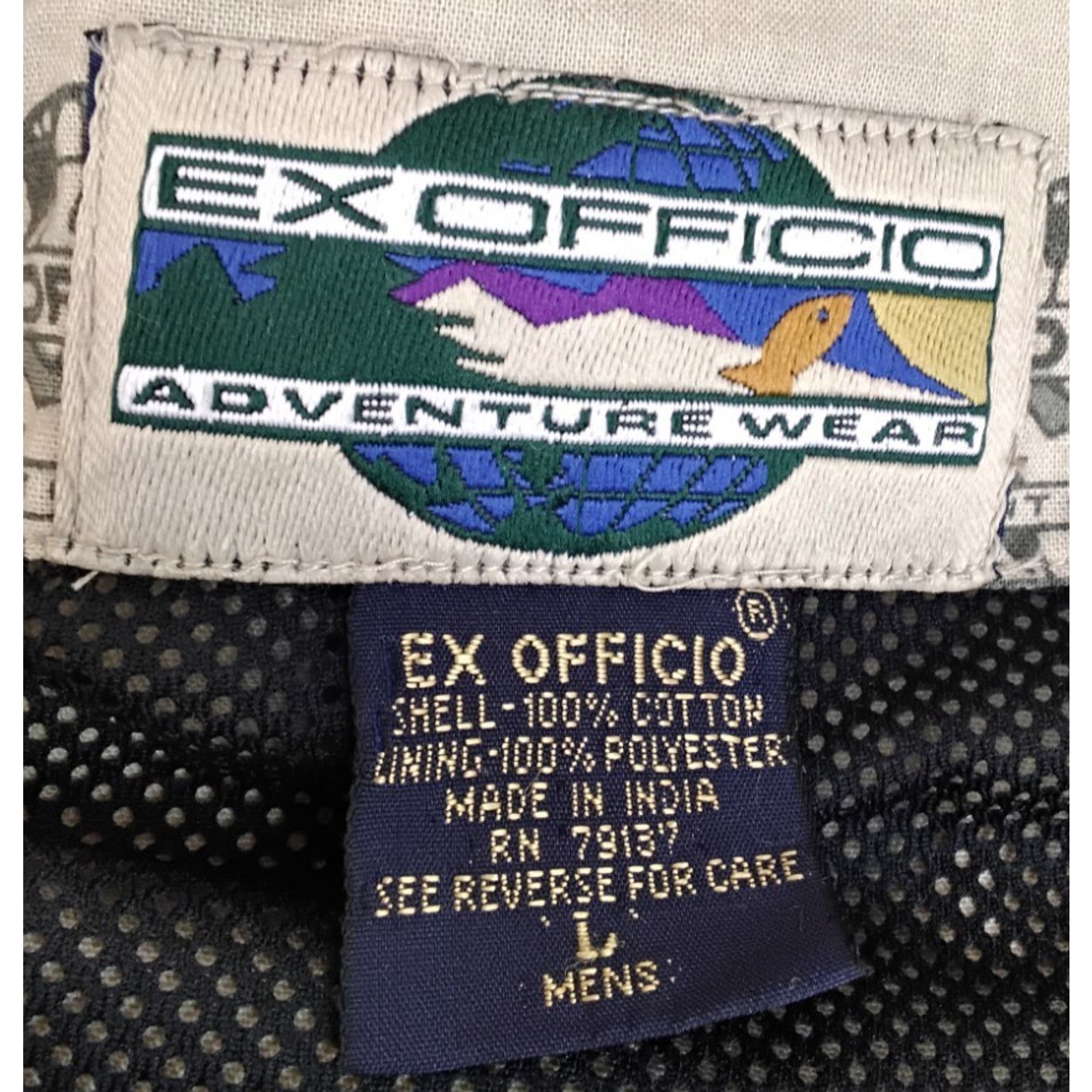 ExOfficio Ex Officio Cargo Utility Vest Men's L Khaki Hunting Fishing Size US L / EU 52-54 / 3 - 10 Thumbnail