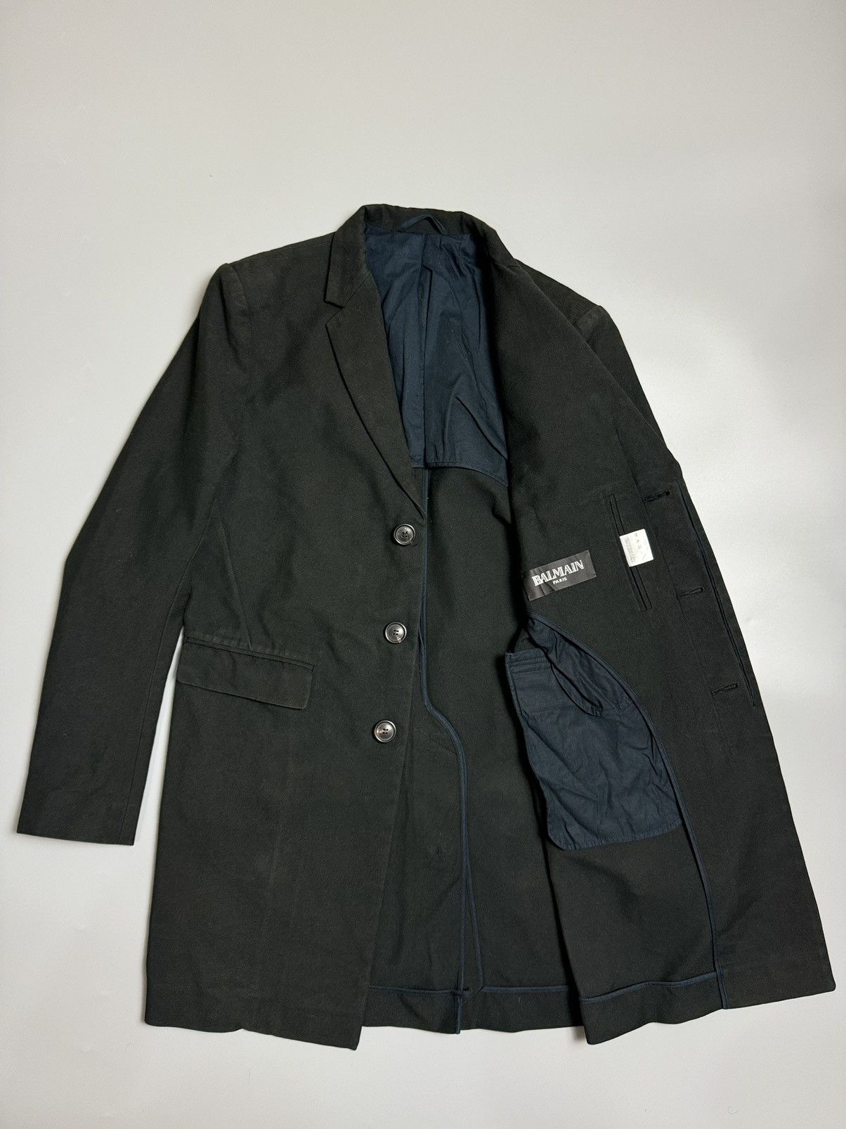 Balmain BALMAIN Paris Long Coat Jackets Size 48R - 6 Thumbnail