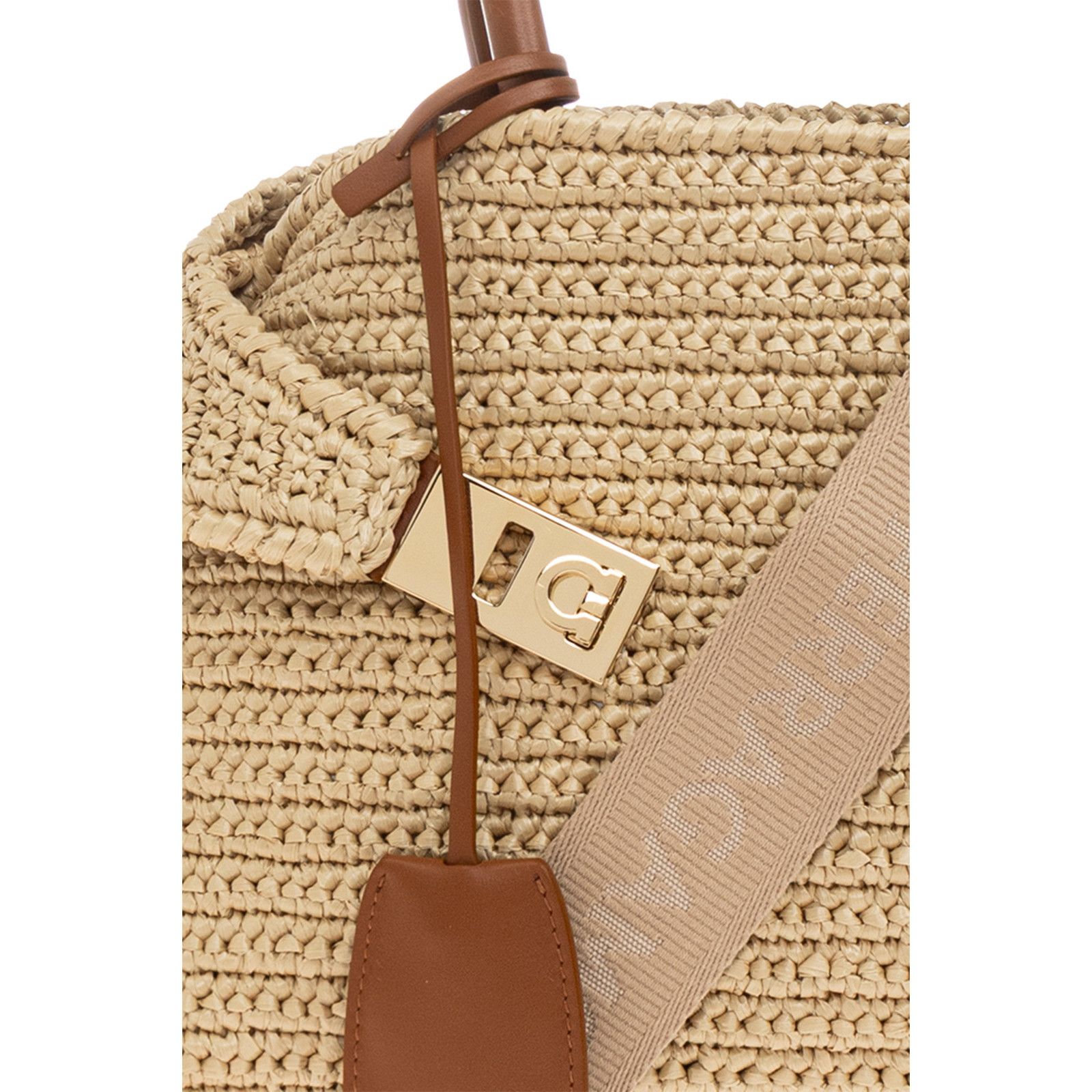 Salvatore Ferragamo FERRAGAMO Hug Naturale Top Handle Bag New & Authentic Size ONE SIZE - 5 Thumbnail