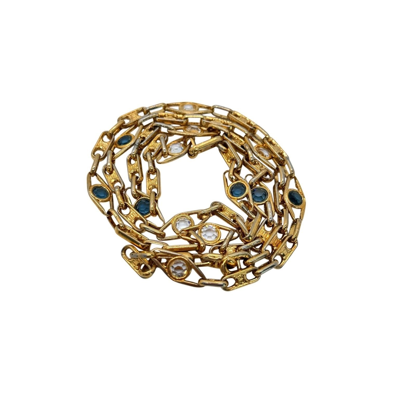 Celine Celine Vintage Crystal Triomphe Link Necklace Size ONE SIZE - 6 Thumbnail