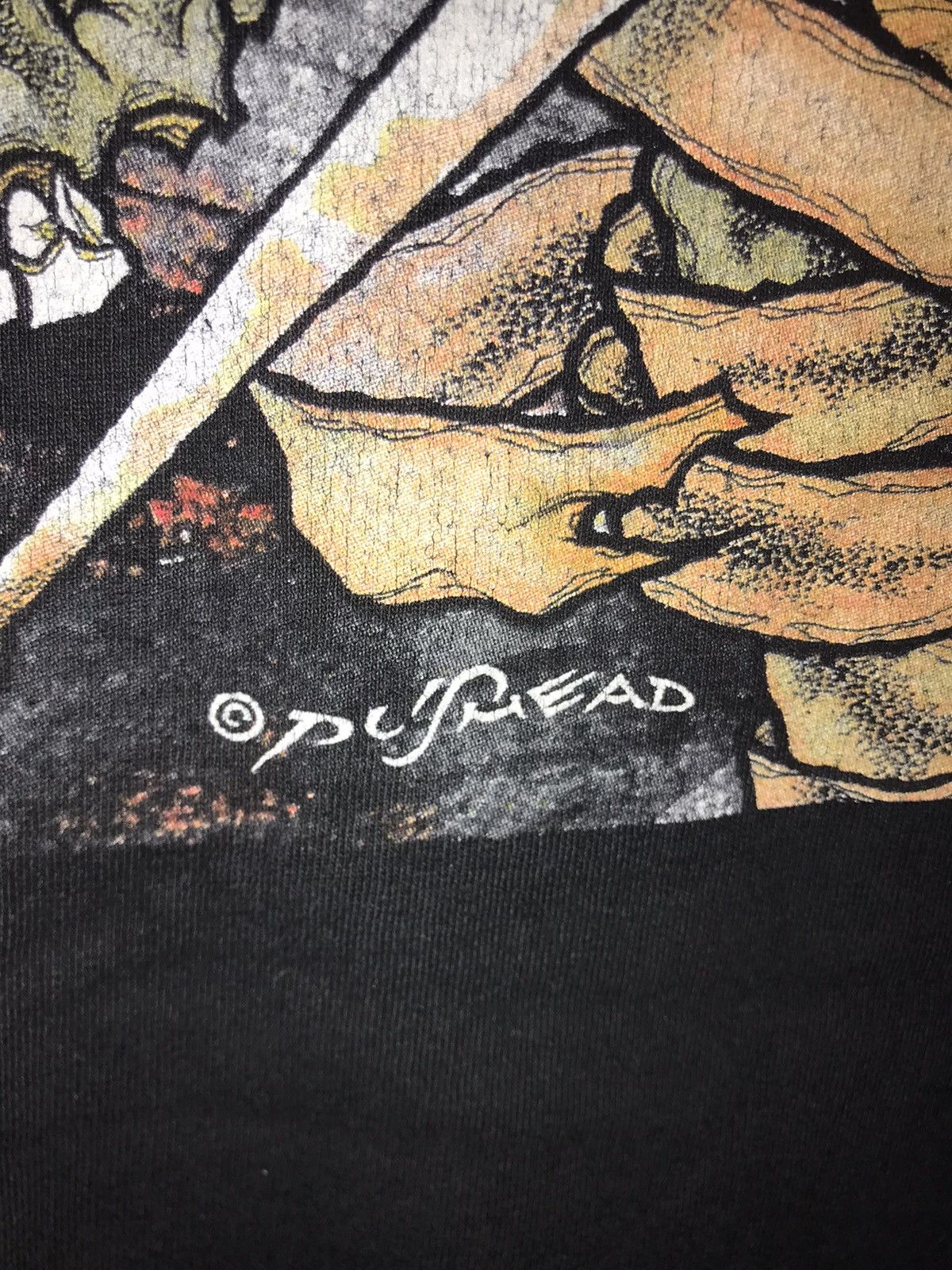 Vintage TRAVIS BARKER PUSHEAD ARTWORK TSHIRT XL Size US XL / EU 56 / 4 - 3 Thumbnail