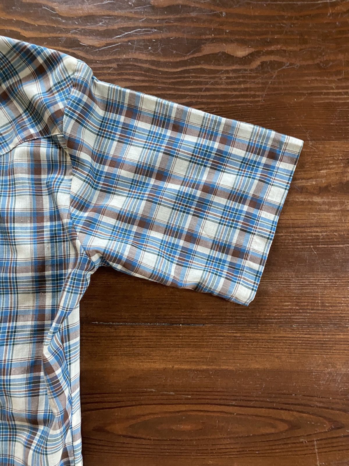 Levi's Vintage 70’s Levi’s White Tab Pearl Snap Plaid Button Up Size US S / EU 44-46 / 1 - 11 Thumbnail