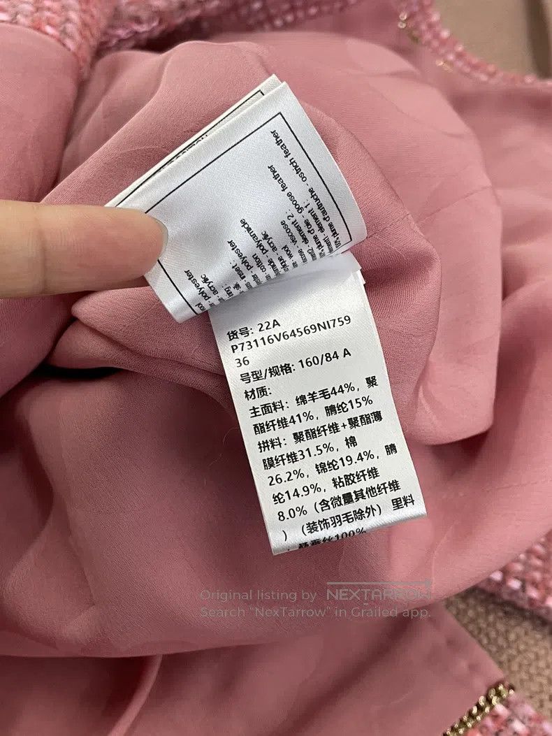 Chanel Chanel 22A high-end handicraft workshop pink mixed colour Size XS / US 0-2 / IT 36-38 - 9 Thumbnail