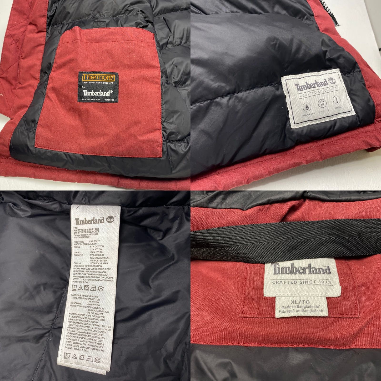 Timberland Timberland Nordic Edge Expedition Parka Jacket Mens XL Red Waterproof 7791 Size US XL / EU 56 / 4 - 8 Thumbnail