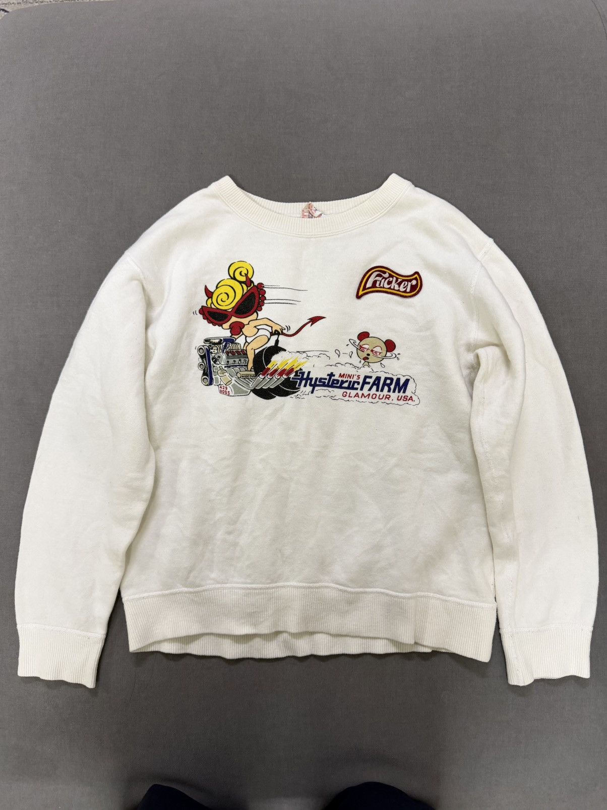 Hysteric Glamour Vintage 90s Hysteric glamour fucker logo sweatshirt Size S / US 4 / IT 40 - 1 Thumbnail