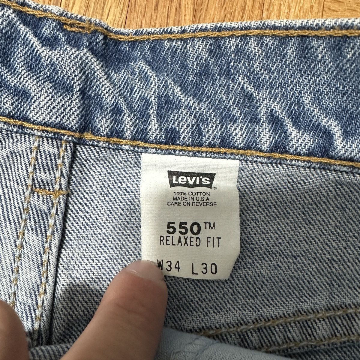 Levi's Vintage Levi’s 550 Orange Tab jeans Size US 34 / EU 50 - 4 Thumbnail