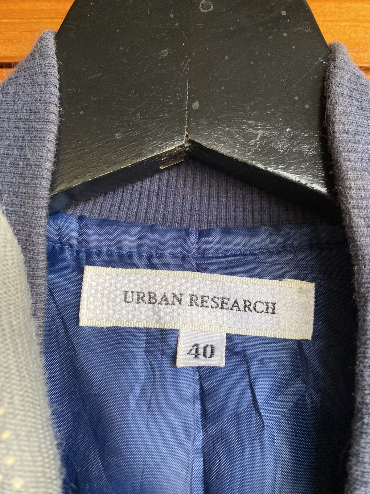 URBAN RESEARCH DOORS Urban Research Blue Wool Bomber Jacket Size 40 MA-1 Style Size US M / EU 48-50 / 2 - 8 Thumbnail