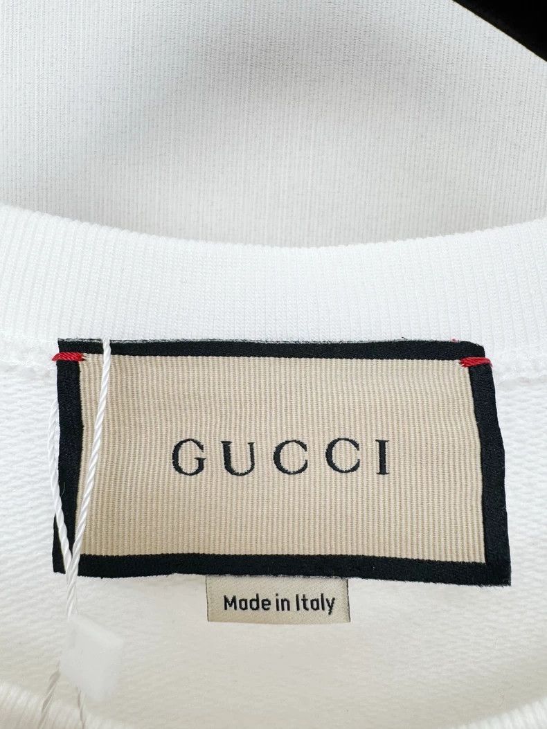 Gucci Gucci White Sweatshirt with Gem Design-2505 Size XS / US 0-2 / IT 36-38 - 2 Thumbnail