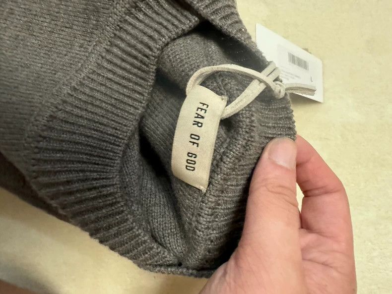 Fear of God Fear of God Grey knitted wool sweater Size US L / EU 52-54 / 3 - 7 Thumbnail