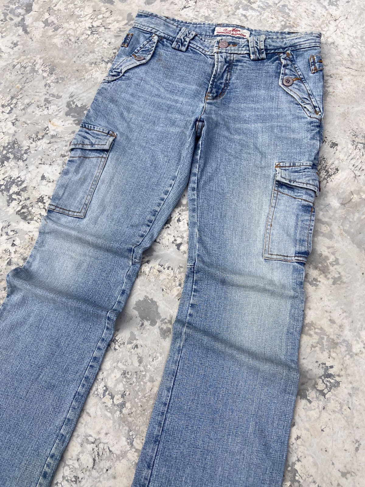 Beauty Beast × Japanese Brand × Le Grande Bleu (L.G.B.) Raur edge denim pants cargo Size 27" / US 4 / IT 40 - 4 Thumbnail