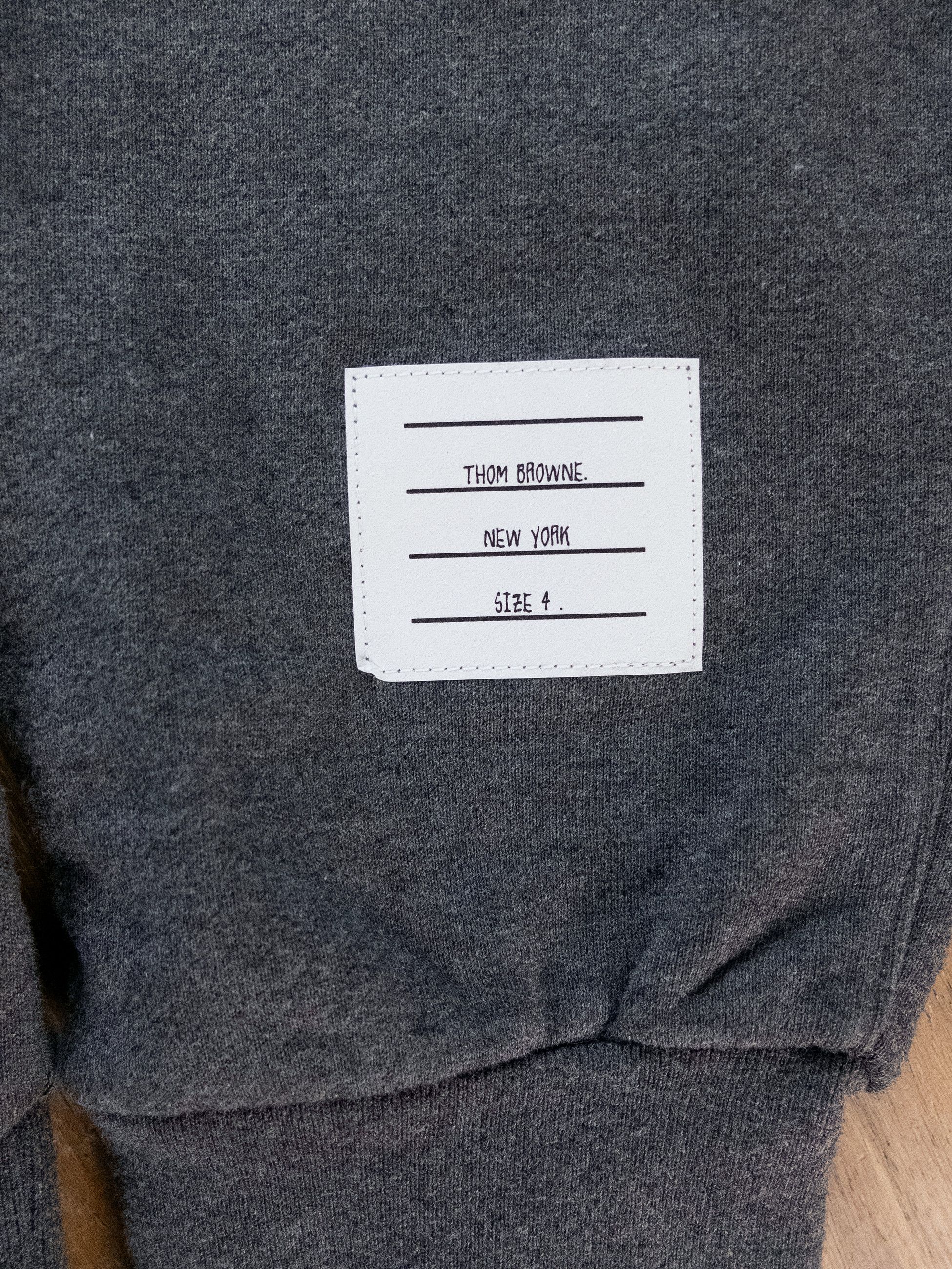 Thom Browne THOM BROWNE gray Loopback 4-Bar cotton sweatpants Size 4 XL Size US 36 / EU 52 - 9 Thumbnail