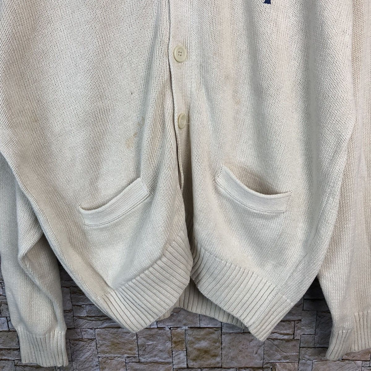 Homespun Knitwear × Japanese Brand East Boy Cream Cardigan Knitwear #A691 Size US M / EU 48-50 / 2 - 6 Thumbnail