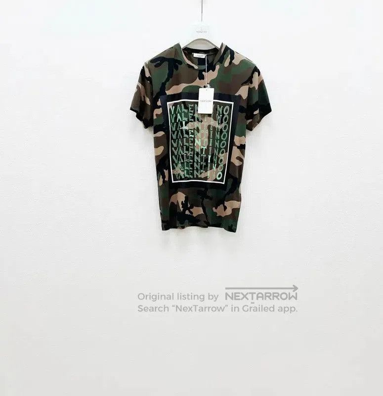 Valentino Valentino Camouflage Cotton Short Sleeve T-shirt . Size US M / EU 48-50 / 2 - 1 Thumbnail