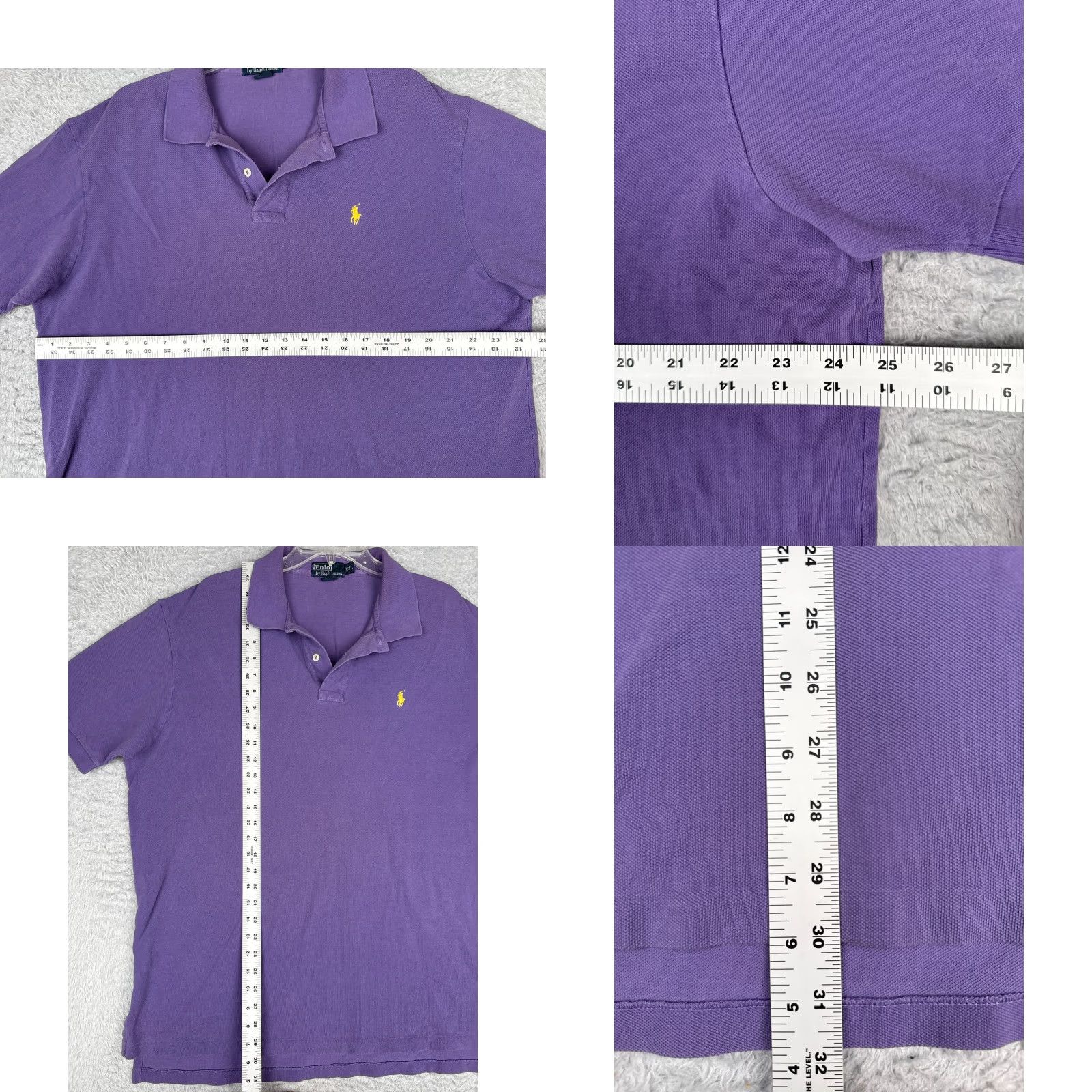 Ralph Lauren VINTAGE Ralph Lauren Polo Shirt Men 2XL Purple Short Sleeve 100% Cotton Golf Size US XXL / EU 58 / 5 - 8 Thumbnail