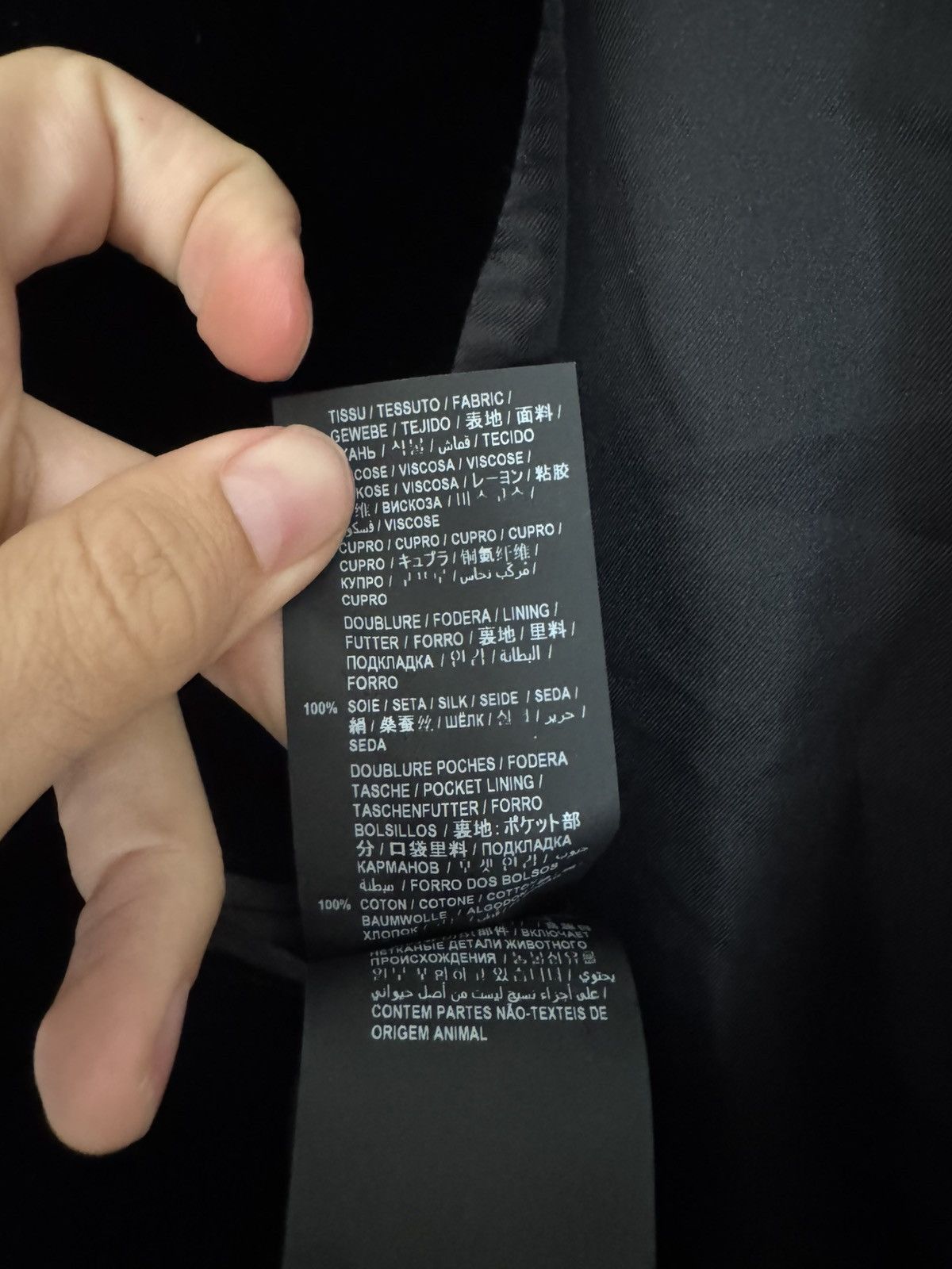 Saint Laurent Paris Velour Evening Jacket Size 46R - 5 Thumbnail