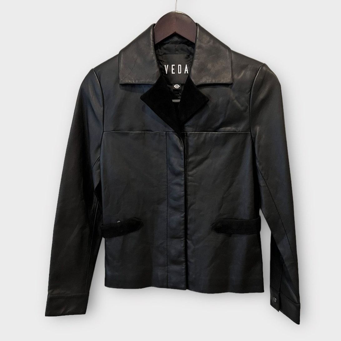 VEDA Veda 'Calder' Suede & Leather Jacket Size Small Size M / US 6-8 / IT 42-44 - 2 Thumbnail