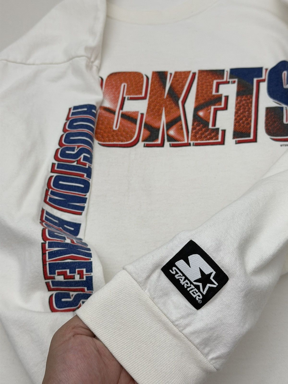 Starter Vintage 90s Houston Rockets Starter L/S Tee Small USA Made Size US S / EU 44-46 / 1 - 9 Thumbnail