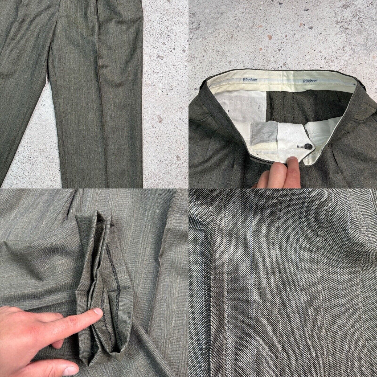 Yves Saint Laurent YSL Yves Saint Laurent Double-Breasted Suit Blazer Size 48L Size 48L - 23 Thumbnail