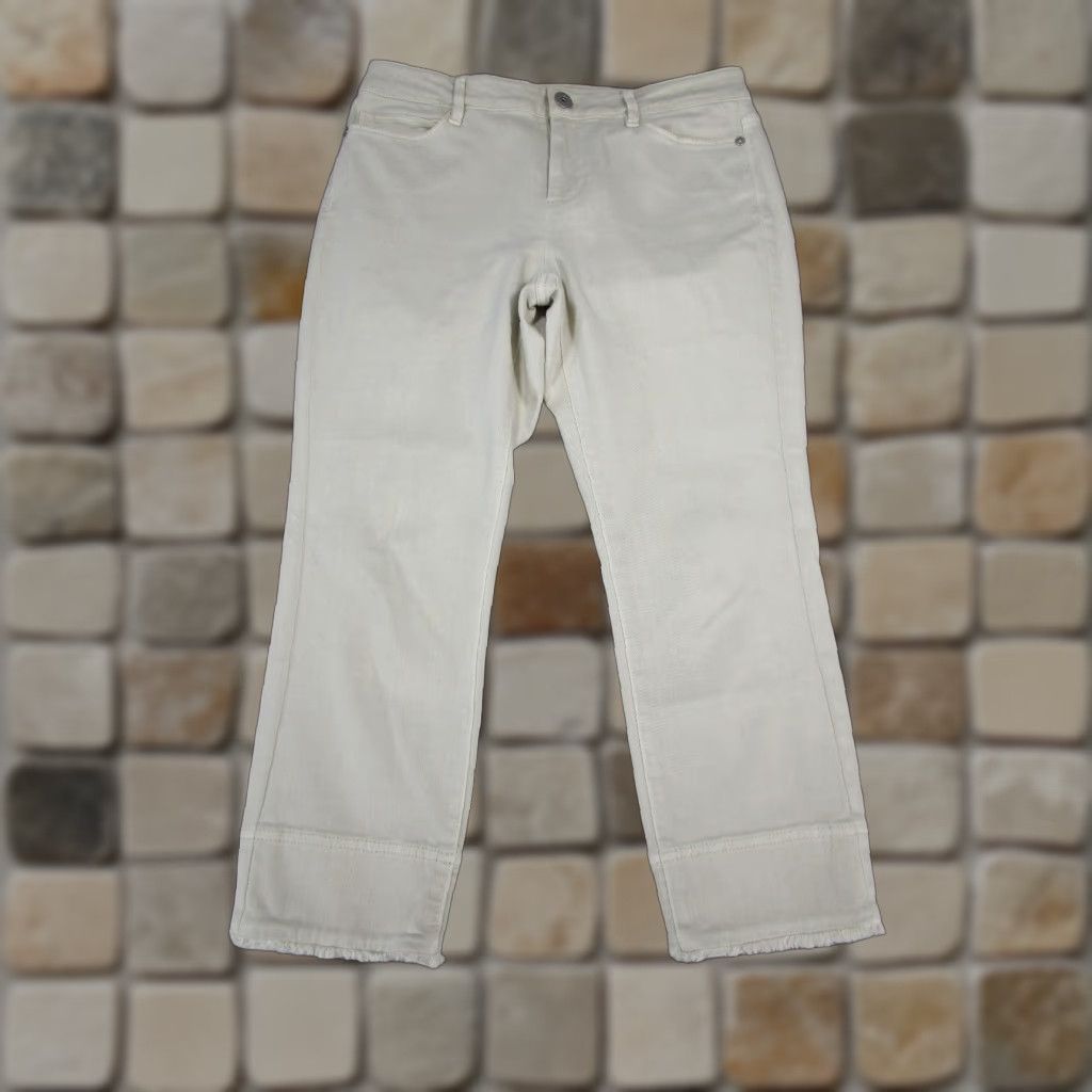 J. Jill J. Jill Jeans Womens 8 Petite Beige Stretch Denim Skinny Mid Rise 8P Zip Zipper Solid Read Womens Jeans Beige Stretch Denim J. Jill Petite 8P Read Size 30" / US 8 / IT 44 - 1 Thumbnail