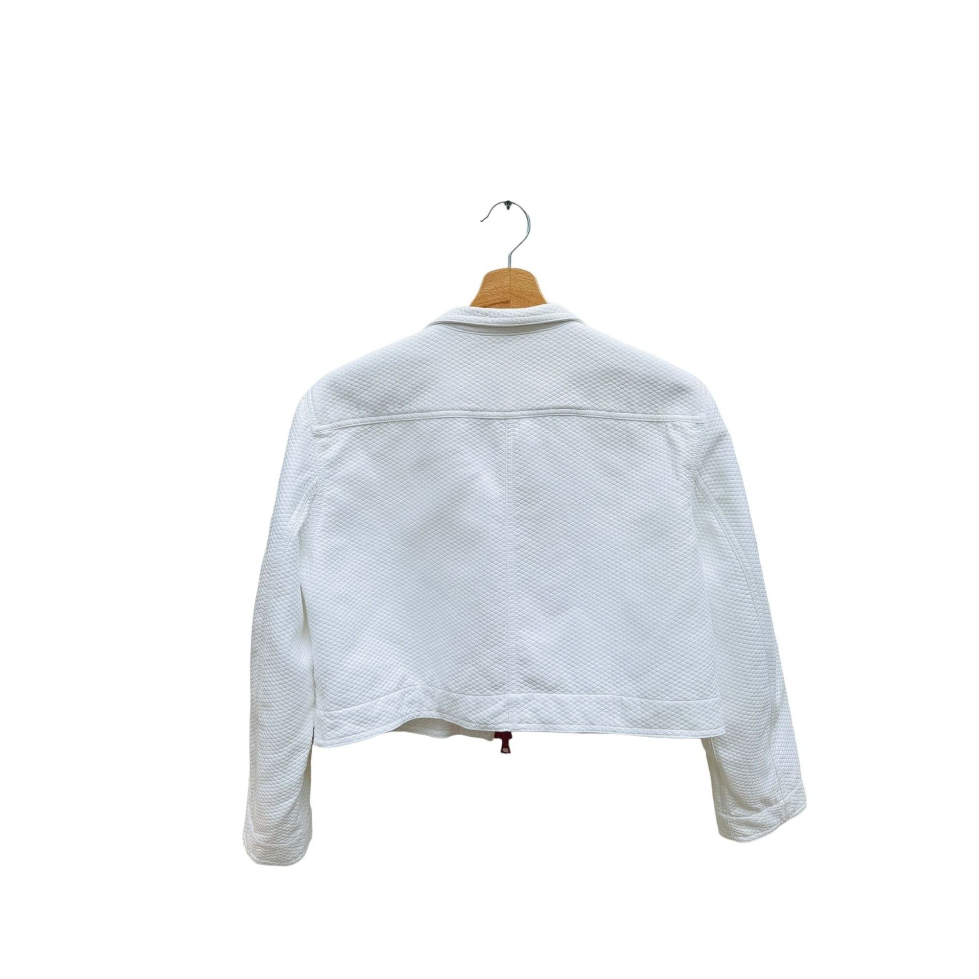 Courreges Vintage White Cotton Jacket Size M / US 6-8 / IT 42-44 - 3 Thumbnail