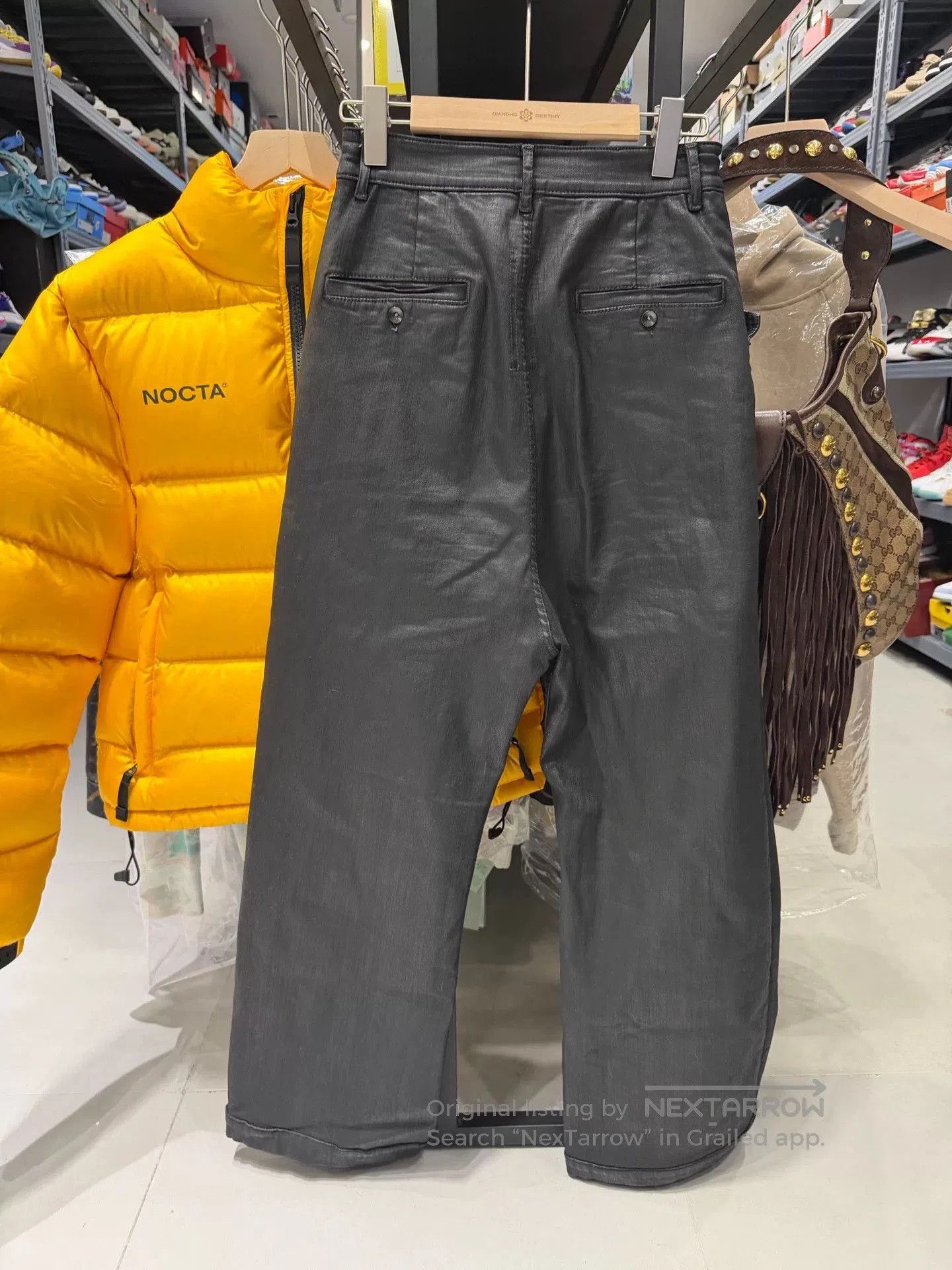 Rick Owens Rick Owens Black Wide-Leg Leather Pants. Size 26" / US 2 / IT 38 - 2 Thumbnail