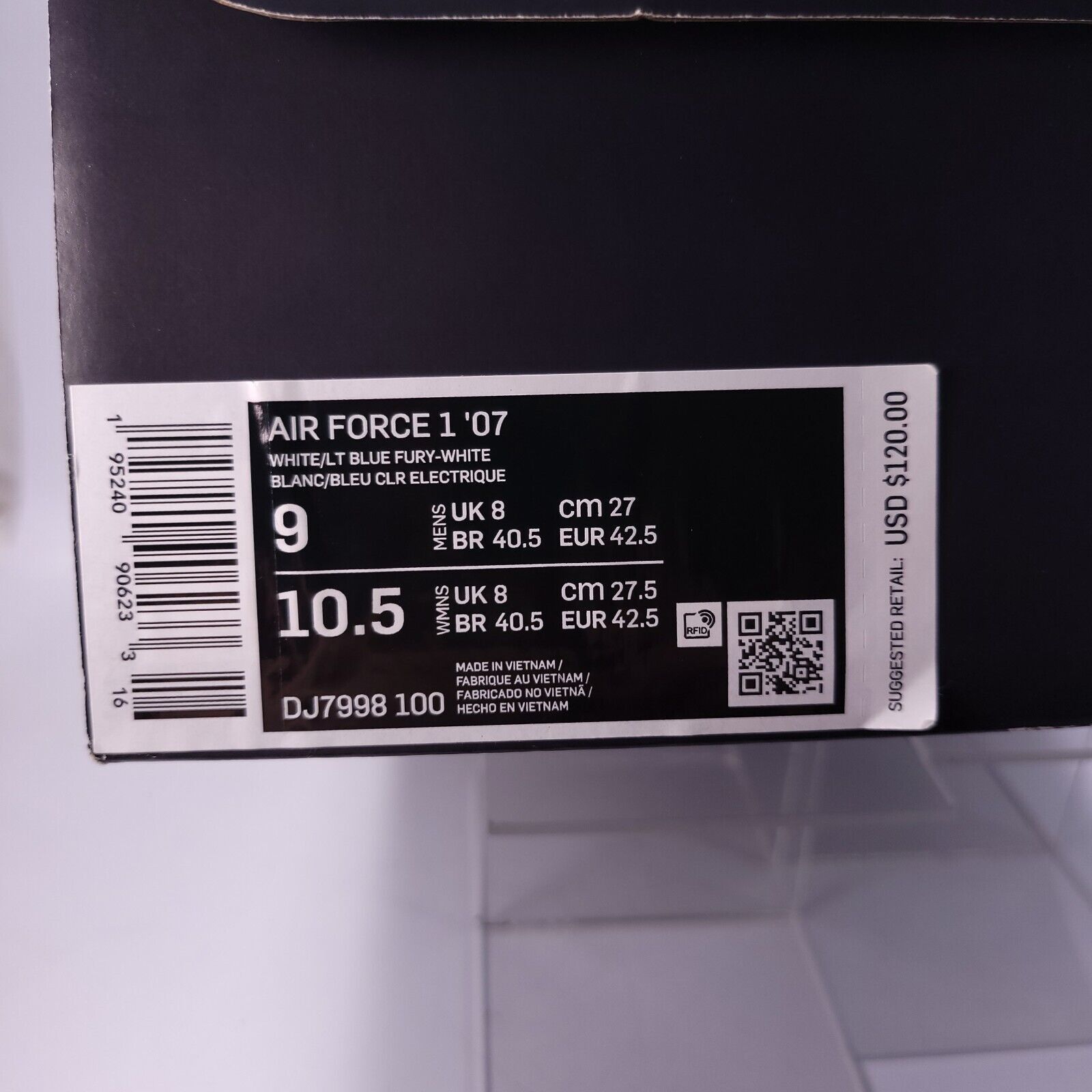 Nike Nike Air Force 1 '07 Space Jam Shoe Mens Size 9 DJ7998-100 Size US 9 / EU 42 - 10 Thumbnail