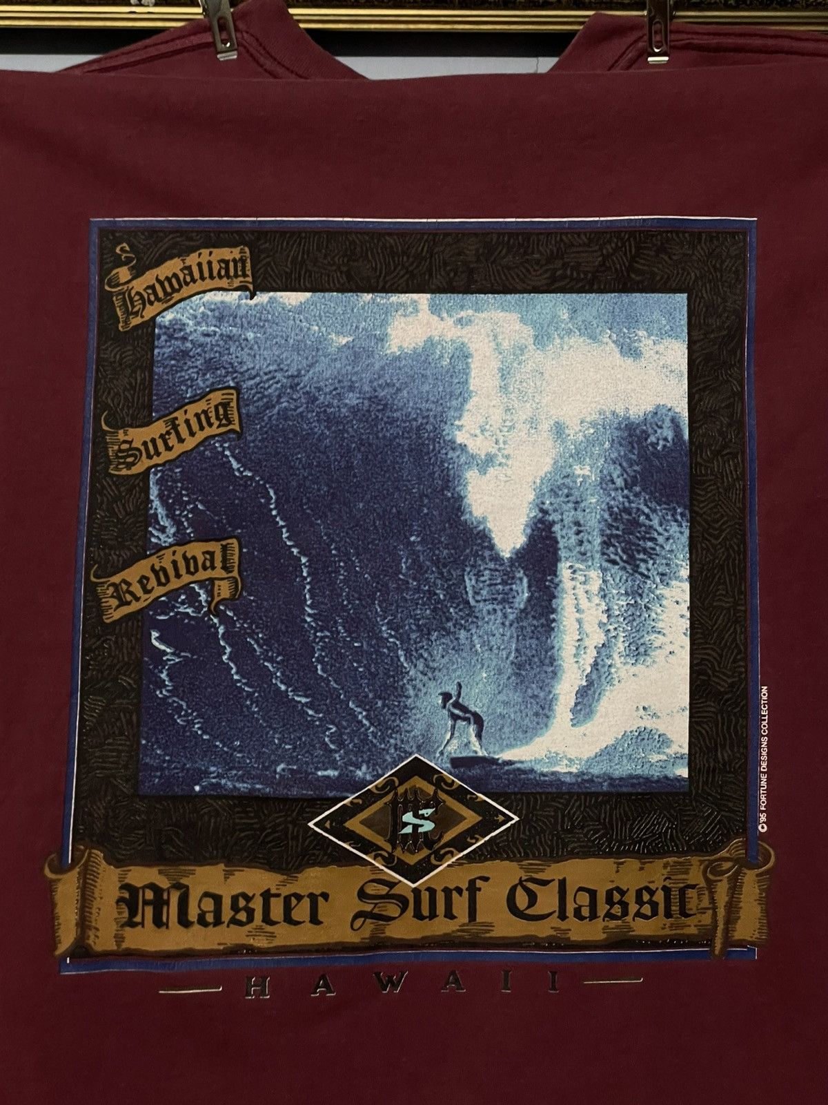 Vintage Vintage 1995 Fortune Design Collection Surfing Hawaiian Tee Size US L / EU 52-54 / 3 - 3 Thumbnail