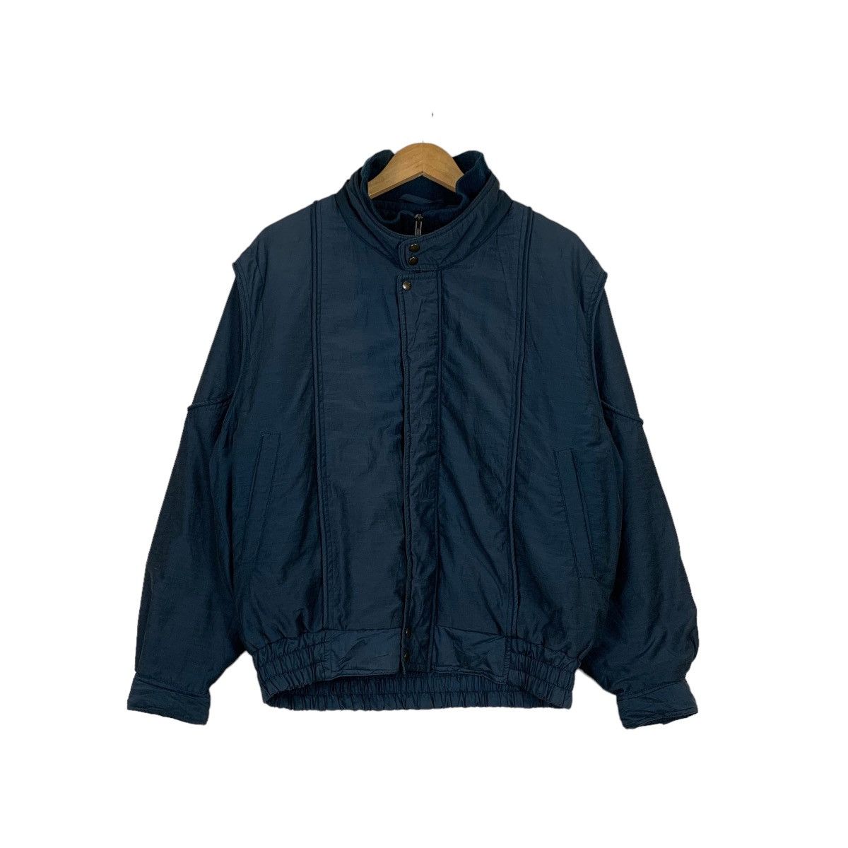 Japanese Brand LONE RICH Blue Parachute Bomber Jacket #1097-C50 Size US L / EU 52-54 / 3 - 1 Thumbnail