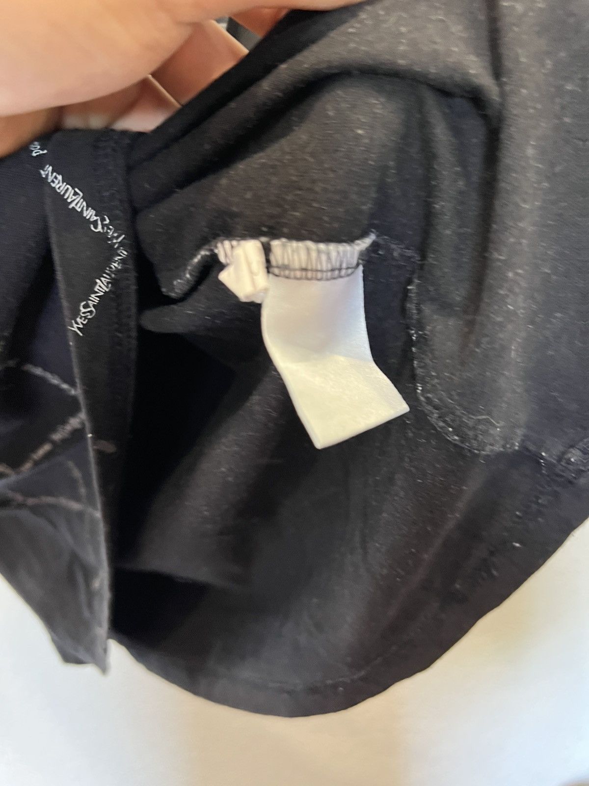 Yves Saint Laurent Yves Saint Laurent T Shirt Tee Monogrammed Black Size US XL / EU 56 / 4 - 5 Thumbnail