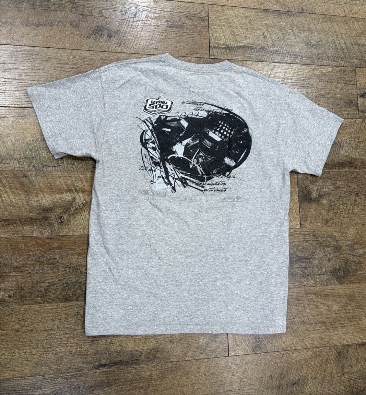 NASCAR Nascar Daytona 500 Double Sided Tee Grey Large Y2k Grunge 09 Size US L / EU 52-54 / 3 - 2 Thumbnail